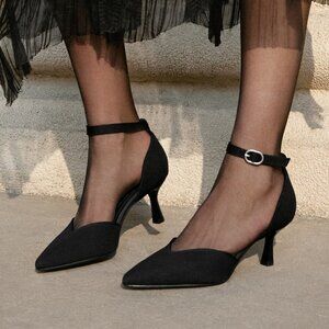 VIVAIA Arabella Pointed-Toe Stilettos in Black